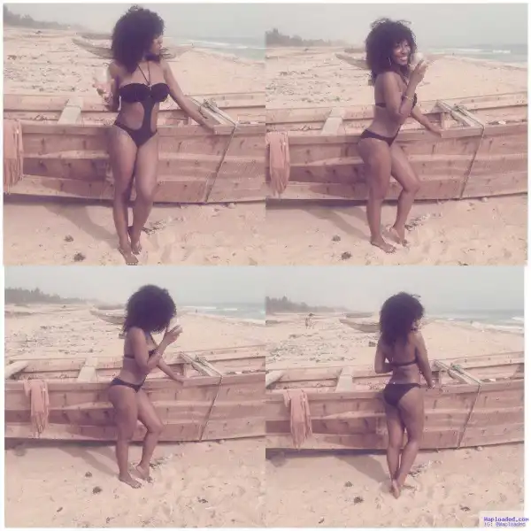 Sexy Actress, Yvonne Jegede, Shares Hot Bikini Photos